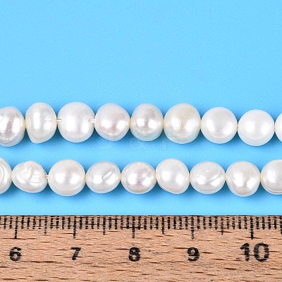 Natural Cultured Freshwater Pearl Beads Strands PEAR-N014-06D-01-1