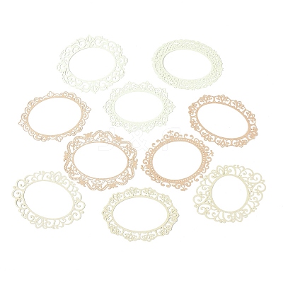 10Pcs 10 Styles Vintage Lace Cut Scrapbook Paper Pads DIY-G118-04E-1