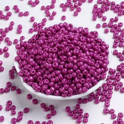 Baking Paint Glass Seed Beads SEED-S003-K21-1