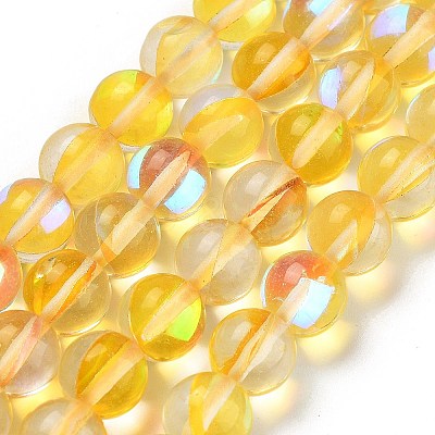 Transparent Glass Beads GLAA-B022-8mm-06-1