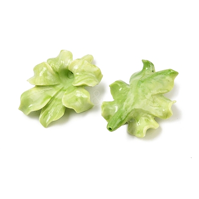 Synthetic Coral Dyed Carved Beads SHEL-Z003-02-1