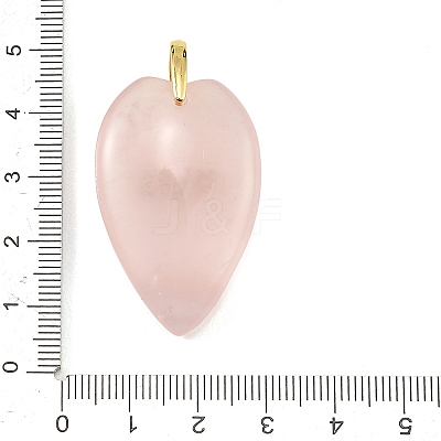 Natural Rose Quartz Pendants G-G470-03G-06-1