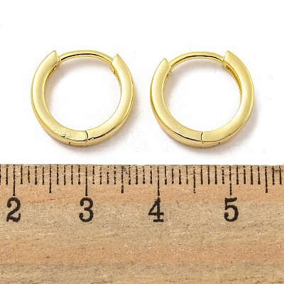 Brass Hoop Earrings EJEW-L211-08A-G-1