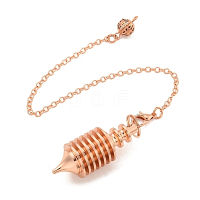 Rack Plating Brass Coil Dowsing Pendulums G-K338-26RG-1