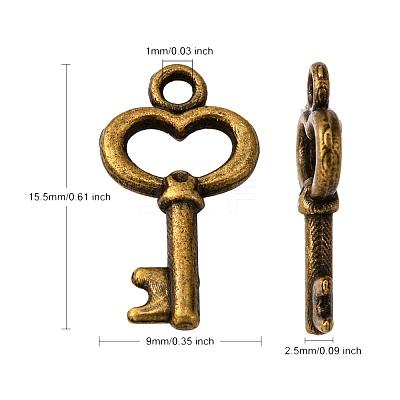 Gifts Ideas for Her Tibetan Style Alloy Charms MLF11975Y-NF-1