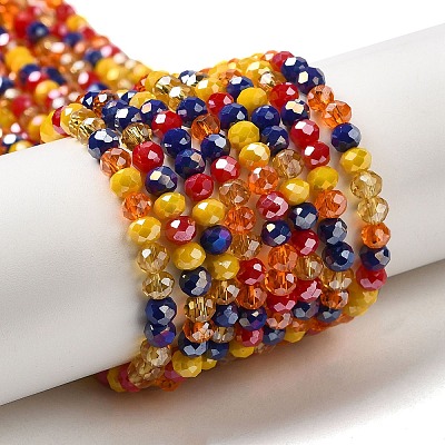 Glass Beads Strands EGLA-A034-M4mm-47-1