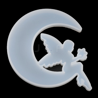 Moon DIY Silhouette Statue Silicone Molds DIY-F148-02C-1
