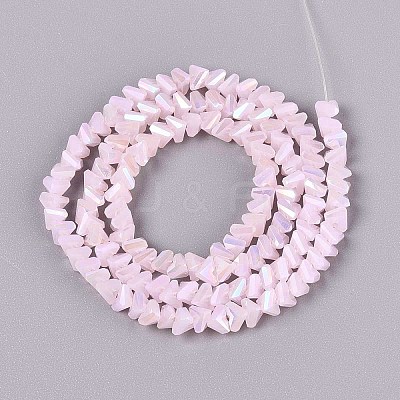 Electroplate Imitation Jade Glass Beads Strands GLAA-N023-4mm-32-1