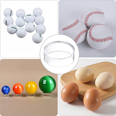 Plastic Sport Ball Display Pedestals ODIS-WH20005-07B-1