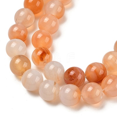 Natural Red Agate Beads Strands G-A248-A06-04-1
