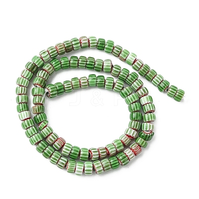 1 Strand Handmade Millefiori Glass Beads Strands LAMP-YW0004-16A-1