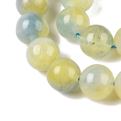 Dyed Natural White Jade Beads Strands G-T138-8mm-210-6-1
