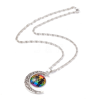 Rainbow Pride Necklace NJEW-F291-01H-1