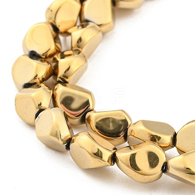 Full Plated Electroplate Glass Beads Strands X-EGLA-G037-04A-FP05-1