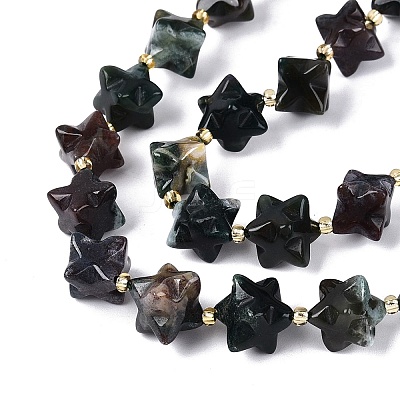 Natural Indian Agate Beads Strands G-Q608-07A-05-1