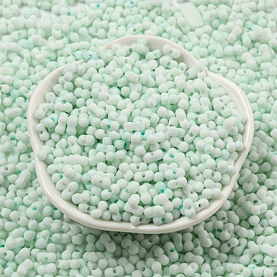 Macaron Color Opaque Frosted Glass Seed Beads SEED-K009-12B-07-1