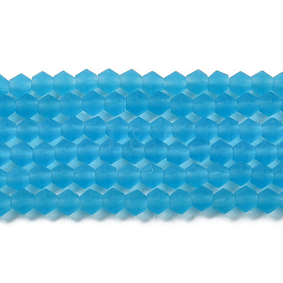 Imitate Austrian Crystal Frosted Glass Beads Strands EGLA-A039-T6mm-MD19-1