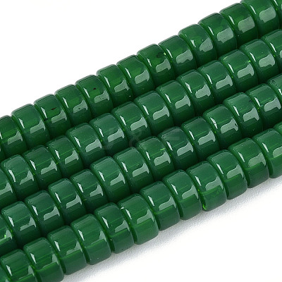 Imitation Jade Glass Beads Strands GLAA-N027-3x6mm-02-1