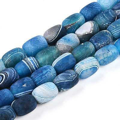 Natural Weathered Agate Beads Strands G-N344-42D-1