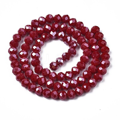 Electroplate Glass Beads Strands LS-EGLA-A034-P6mm-A22-1