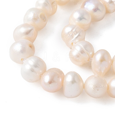 Natural Cultured Freshwater Pearl Beads Strands PEAR-I007-07Q-02B-1