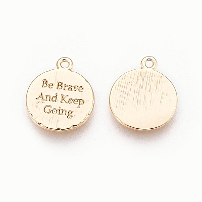 Brass Charms X-KK-T020-85G-1