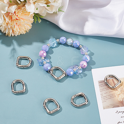 18Pcs Alloy Spring Gate Rings FIND-SC0014-06P-1