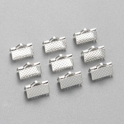 Iron Ribbon Crimp Ends E143Y-S-1