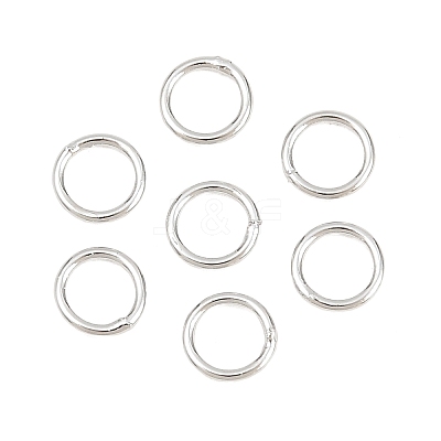 Brass Closed Jump Rings KK-D257-01P-04-1