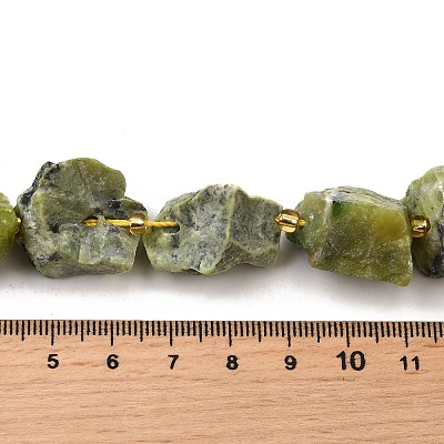 Raw Rough Natural Serpentine Beads Strands G-Z087-B14-1
