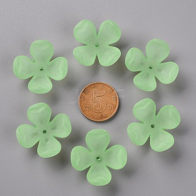 Frosted Acrylic Bead Caps MACR-S371-06A-733-1