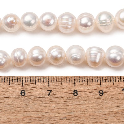 Natural Cultured Freshwater Pearl Beads Strands PA-CBABE82-06B-1