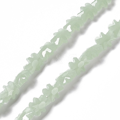 Electroplate Glass Beads Strands GLAA-C023-04C-1