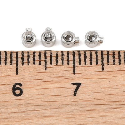 Brass Crimp Beads KK-CBA7BFE-02A-P-1