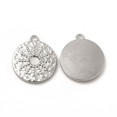 Tarnish Resistant 304 Stainless Steel Pendant Cabochon Settings STAS-A070-17P-1