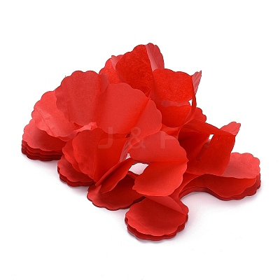 3m Clover Paper Pull Flowers LS-AJEW-WH0022-11B-1
