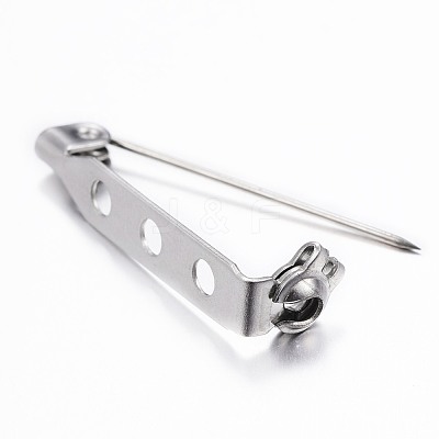 Tarnish Resistant 304 Stainless Steel Brooch Findings Sets X-STAS-G137-52P-1