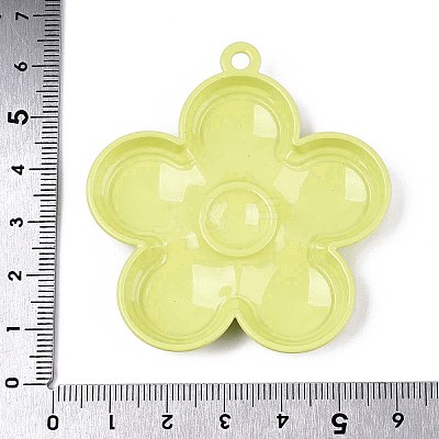 Spray Painted Alloy and Enamel Big Pendants PALLOY-T092-80D-1