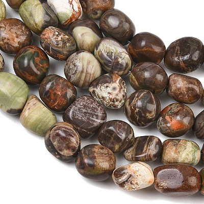 Natural Flower Agate Beads Strands GG-CBA787B-A34-1