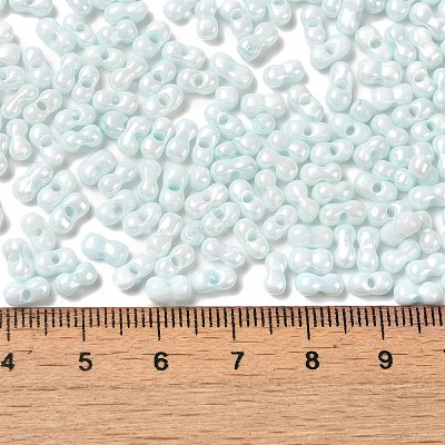 Opaque Colours Luster Glass Seed Beads SEED-B001-01A-02-1