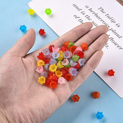 Transparent Acrylic Beads Caps PL543-1