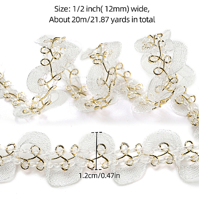 Polyester Lace Trim for Curtain OCOR-K007-10B-01-1