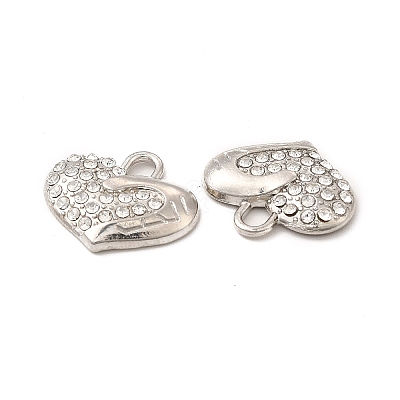 Alloy Crystal Rhinestone Pendants PALLOY-B009-19P-1