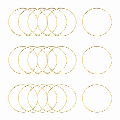 Brass Linking Rings X-KK-Y003-03L-G-1