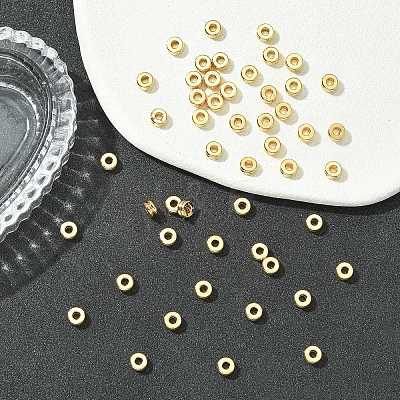 SHEGRACE Flat Round Brass Beads XGRPCU553-295G-1