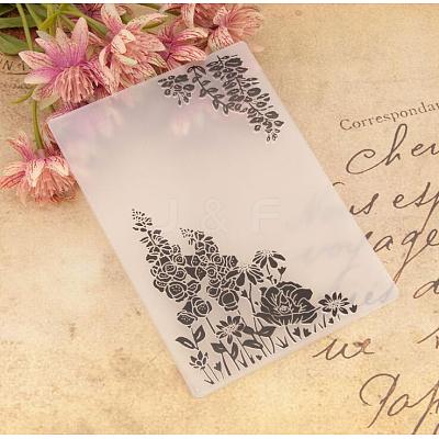 Plastic Fondant Stencil DIY-WH0221-05U-1