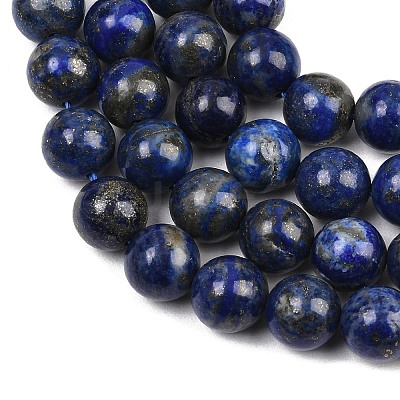 Natural Lapis Lazuli Beads Strands G-S333-10mm-013-1