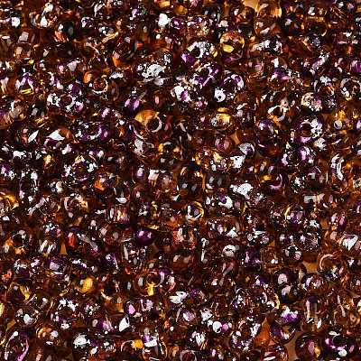 Picasso Spray Painted Glass Seed Beads SEED-T006-04-5-1
