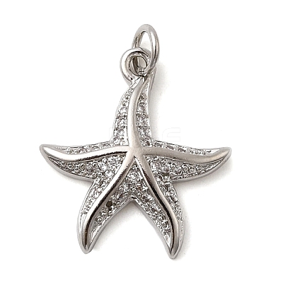 Brass Micro Pave Cubic Zirconia Pendants KK-H092-02C-P-1