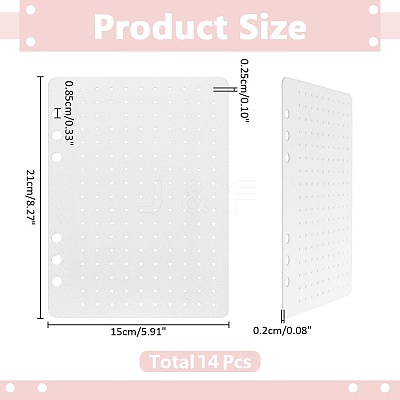 14Pcs Felt Cloth Pin Brooch Storage Binder Sheets for Enamel Pin Collection Book AJEW-WR0002-93A-1